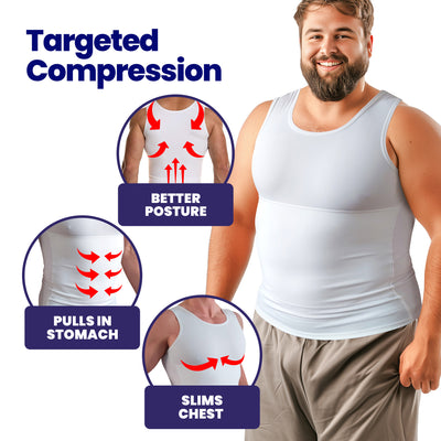 Compression Shirt For Men | Gynecomastia Compression Tank Top Mens