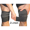 Elastic Knee Compression Bandage Wraps - 1 x Pair (79 Inches)